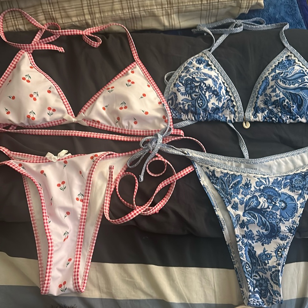 🍒 TWO bikinis clean viral unused